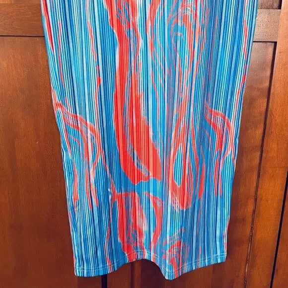 Commense Flaming Passions Long Dress Cowl V-Neck Sleeveless Size Small NEW - Picture 4 of 8